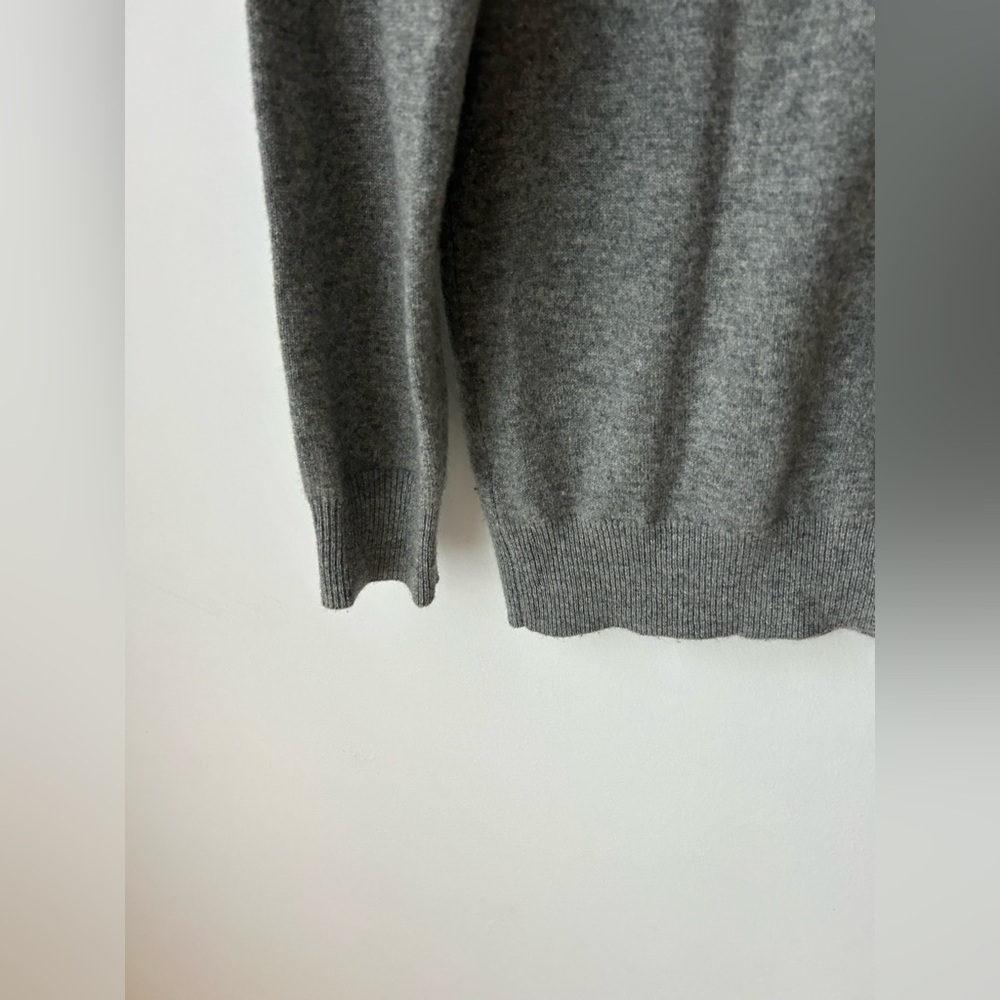 Zara v neck cashmere sweater grey - Picture 8 of 9
